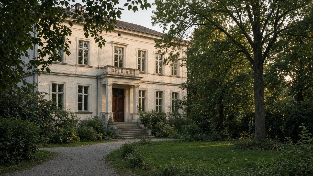 Villa und Garten an der Gerichtstraße